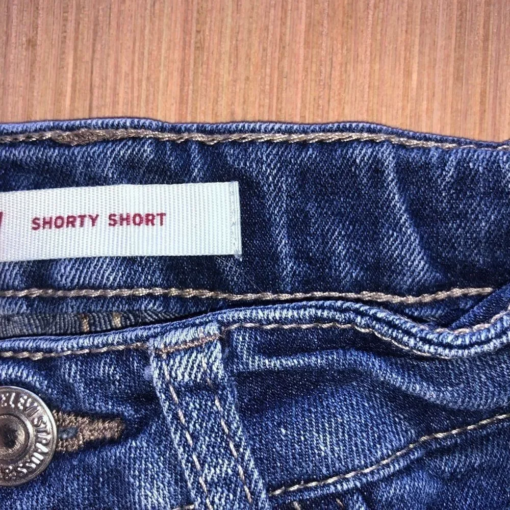 Levi's Denim Shorty Shorts